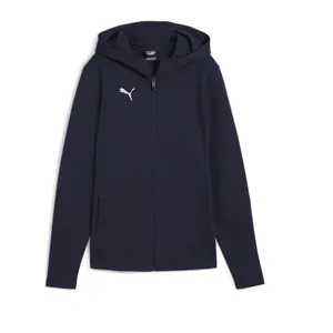 Puma teamFINAL Casuals Hooded Jkt Wmn bleu L pas cher