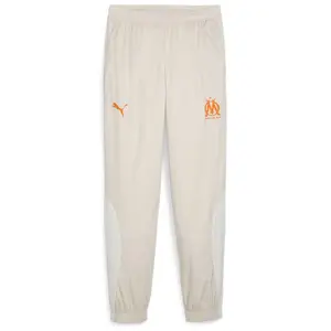 Puma Olympique Marseille Prematch Woven pantalon 2023/2024 beige XL pas cher