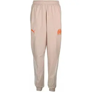 Puma Olympique Marseille Prematch Woven pantalon 2023/2024 beige XS pas cher