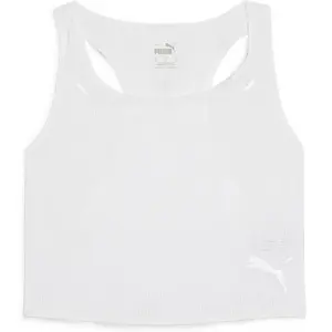 Puma Crop top de running technique Run Ultraspun Femme blanc L pas cher