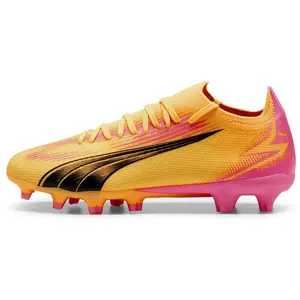 Puma Women Ultra Match Fg/Ag Wn'S Soccer Shoes, Sun Stream-Puma Black-Sunset Glow, 42 EU pas cher