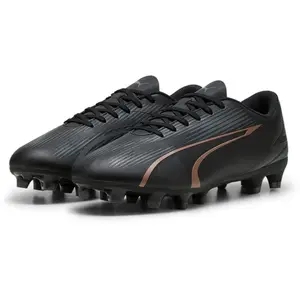Puma Men Ultra Play Fg/Ag Soccer Shoes, Puma Black-Copper Rose, 44 EU pas cher