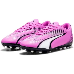 Puma Unisex Youth Ultra Play Mg Jr Soccer Shoes, Poison Pink-Puma White-Puma Black, 38 EU pas cher