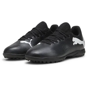 Puma Unisex Youth Future 7 Play Tt Jr Soccer Shoes, Puma Black-Puma White, 28 EU pas cher
