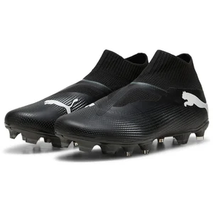 Comparateur de prix : Puma Men Future 7 Match+ Ll Fg/Ag Soccer Shoes, Puma Black-Puma White, 46.5 EU