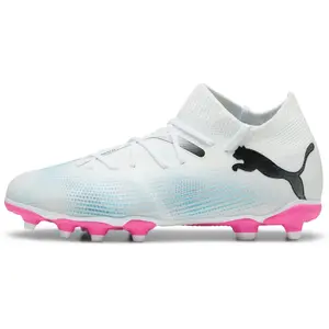 Chaussures de Football Blanc/Rose Garçon Puma Future 7 Match pas cher