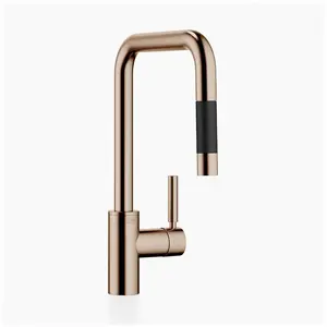 Dornbracht Meta Square Mitigeur de cuisine pivotant, avec douchette extractible, 33870861-42, pas cher