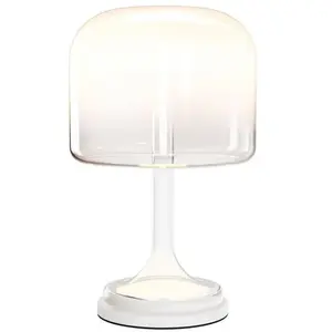 Comparateur de prix : Maytoni Lampe de table LED Spirito, blanc, verre, hauteur 42 cm