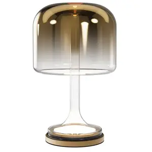 Comparateur de prix : Maytoni Lampe de table LED Spirito, dorée, verre, hauteur 42 cm
