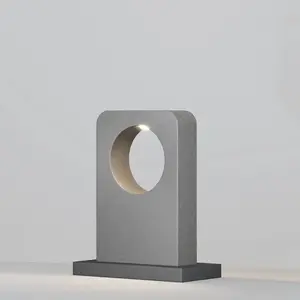 Borne jardin béton gris LED 7W 49cm Maytoni Betone