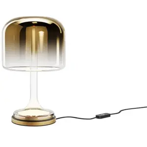 Comparateur de prix : Lampe de table LED « champignon » SPIRITO dorée, 13 W, lumière chaude, 1 600 lm, verre, dimensions : 28 x 18 x 18 cm, IP20, Maytoni