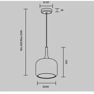Comparateur de prix : Maytoni suspension LED Spirito, gris fumé, verre, Ø 26 cm