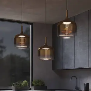 Comparateur de prix : Maytoni suspension LED Spirito, doré, verre/métal, Ø 26 cm