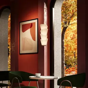 Suspension Art déco blanche verre LED 14W Seoul Maytoni
