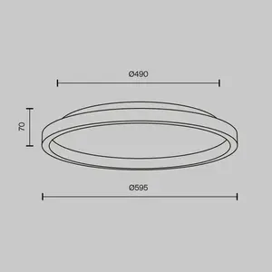 Comparateur de prix : Maytoni Plafonnier LED Orign, Ø 60 cm, noir, métal/pierre