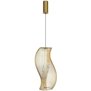 Maytoni suspension LED Shadows of the past, laiton