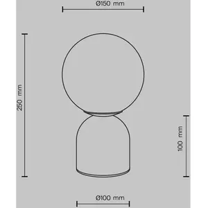 Comparateur de prix : Lampe à poser Maytoni Tavo, beige, pierre/verre, hauteur 25 cm