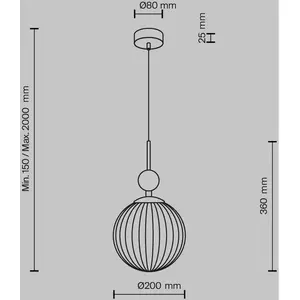 Comparateur de prix : Suspension Maytoni Tavo, beige, travertin/verre, Ø 20 cm