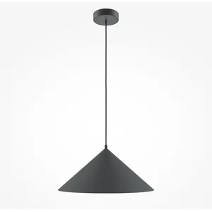 Suspension triangulaire en métal noir 35cm Basic colors - Maytoni pas cher