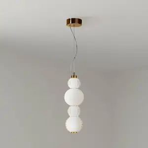 Comparateur de prix : Maytoni Suspension LED Collar, verre doré Ø 14,7 cm 3.000 K