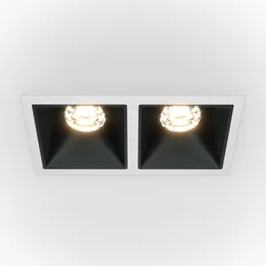 MAYTONI Downlight encastré blanc, noir, 900lm, 3000K pas cher