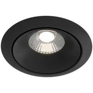 MAYTONI Downlight Encastré Dimmable Noir 3000K pas cher