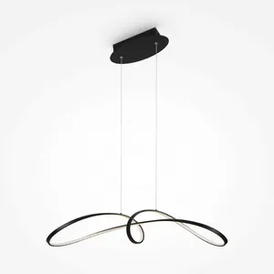 Comparateur de prix : Maytoni Curve Plafonnier LED intégré moderne noir 4000K
