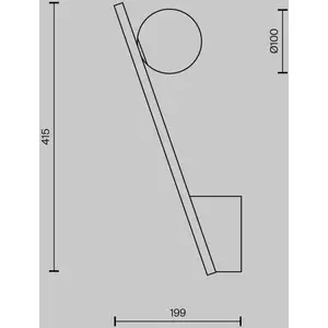 Comparateur de prix : Maytoni applique murale Kazmir, doré, hauteur 35 cm, métal