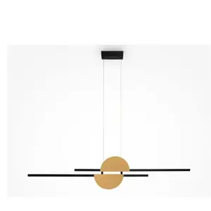 Comparateur de prix : Suspension moderne noir et or Skyline LED 26W blanc neutre Maytoni