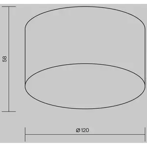 Maytoni Plafonnier d'extérieur LED Zon, blanc, Ø 12 cm, 3 000 K, métalVendu parluminaire