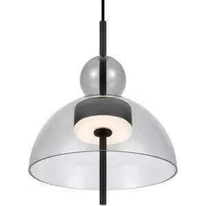 Comparateur de prix : Maytoni Bangkok, forme sphérique, gris clair, Ø 25 cm, verre