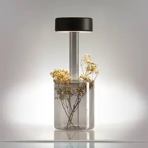 Comparateur de prix : Maytoni lampe de table LED rechargeable AI Collaboration, verre, gris