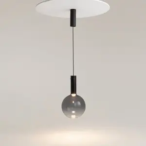 Suspension boule noire Ø25 fumé Nebula LED 6W Maytoni pas cher