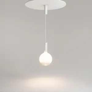 Suspension boule verre blanc Ø25 LED 6W Maytoni Nebula pas cher