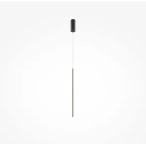 Suspension verticale en aluminium noir 17cm Halo - Maytoni pas cher