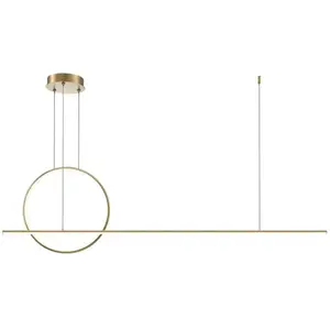 Comparateur de prix : Lampe suspendue horizontale minimaliste Halo LED 40W Maytoni