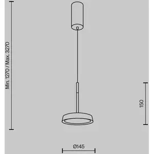 Comparateur de prix : Maytoni suspension LED El, Ø 15,3 cm, orange, aluminium