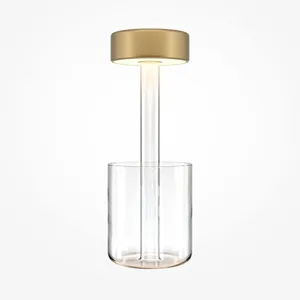 Comparateur de prix : Maytoni lampe de table LED rechargeable AI Collaboration, verre, or