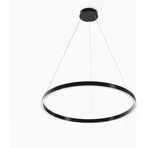 Comparateur de prix : Maytoni Rim Suspension à 1 source lumineuse, LED, MOD058PL-L42BK,