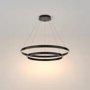 Comparateur de prix : Maytoni Rim Suspension à 2 sources lumineuses, LED, MOD058PL-L74BK,