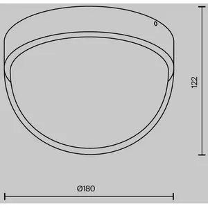 Plafonnier d'extérieur graphite encastré LED 12W Mon MaytoniVendu parluminaire
