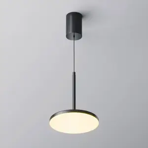 Maytoni, suspension LED Plato, noire, Ø 18,5 cm, aluminium