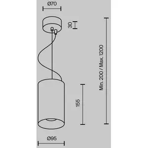 Maytoni, suspension LED Efir, doré mat, Ø 9,5 cm, 25 W, 38° pas cher