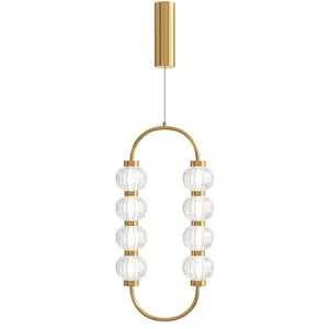 Comparateur de prix : Maytoni Amulet suspension, 16W LED, doré, 3000K, 700lm