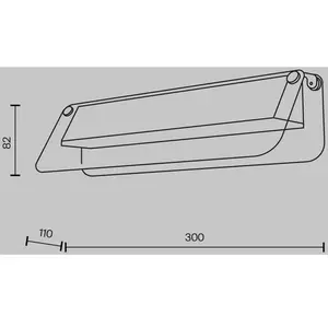 Comparateur de prix : Maytoni Applique murale LED FLAT, gris/laiton, largeur 30 cm, verre/mé...