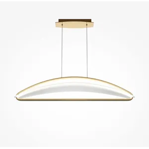 Comparateur de prix : Suspension en verre et aluminium laiton 21x103cm Breeze - Maytoni