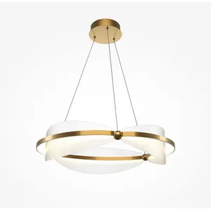 Comparateur de prix : Suspension en verre et aluminium laiton 60cm Breeze - Maytoni