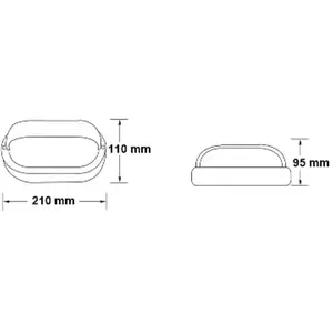 G & L Handels GmbH Applique d'extérieur 400180, aluminium/verre, longu... pas cher