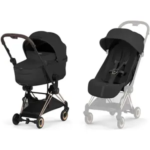 Duo Poussette Coya et Nacelle Sepia Black / Rose GoldVendu paraubert