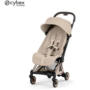 CO A Style 2026 Poussette ultra-compacte et Châssis Rose Gold Cozy Beige
